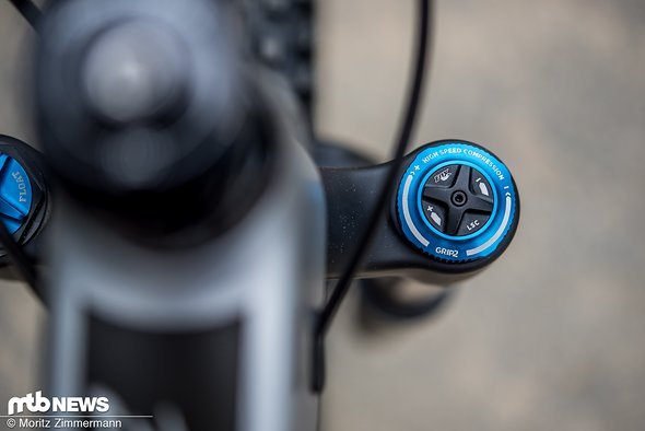 Bei der GRIP2-Kartusche lassen sich nicht nur die High- und Lowspeed-Druckstufe, sondern auch die High- und Lowspeed-Zugstufe getrennt einstellen Bei der GRIP2-Kartusche lassen sich nicht nur die High- und Lowspeed-Druckstufe, sondern auch die High- und Lowspeed-Zugstufe getrennt einstellen