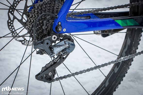 Angetrieben wird das Rad von Shimanos Top-Seller Ultegra Angetrieben wird das Rad von Shimanos Top-Seller Ultegra