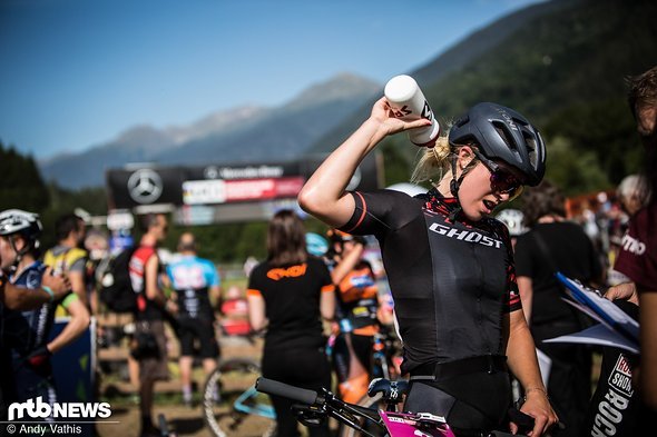Schon früh am Morgen bei den U23-Rennen sind die Temperaturen im Val di Sole extrem hoch. Schon früh am Morgen bei den U23-Rennen sind die Temperaturen im Val di Sole extrem hoch.
