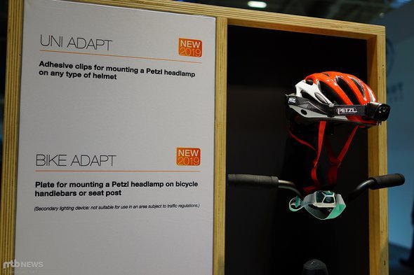 Der Bike Adapt erweitert den Einsatzbereich der Stirnlampe ebenso wie der Uni Adapt Der Bike Adapt erweitert den Einsatzbereich der Stirnlampe ebenso wie der Uni Adapt