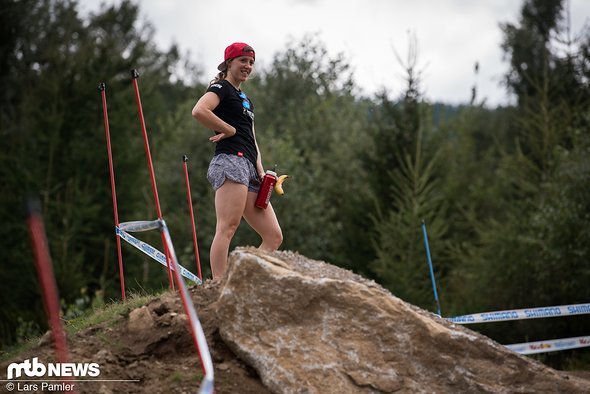 Rachel Atherton konnte letztes Jahr an selber Stelle den WM-Titel holen Rachel Atherton konnte letztes Jahr an selber Stelle den WM-Titel holen
