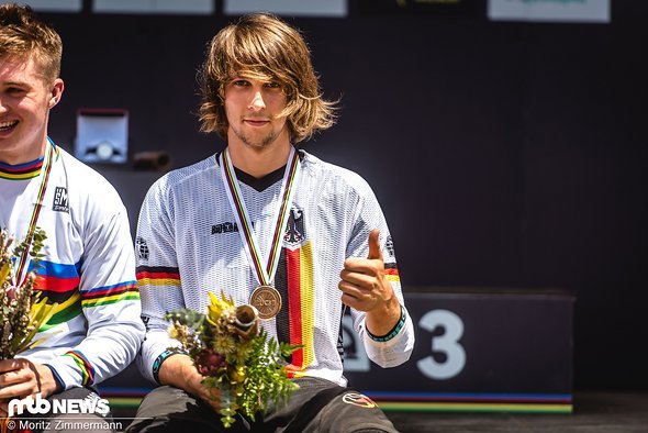 Die Bronzemedaille bei der Downhill-WM in Cairns ist wohl nach wie vor das Highlight in seiner noch jungen Karriere Die Bronzemedaille bei der Downhill-WM in Cairns ist wohl nach wie vor das Highlight in seiner noch jungen Karriere