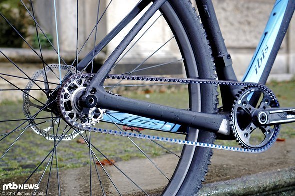Alles Carbon, sogar der Antrieb Alles Carbon, sogar der Antrieb