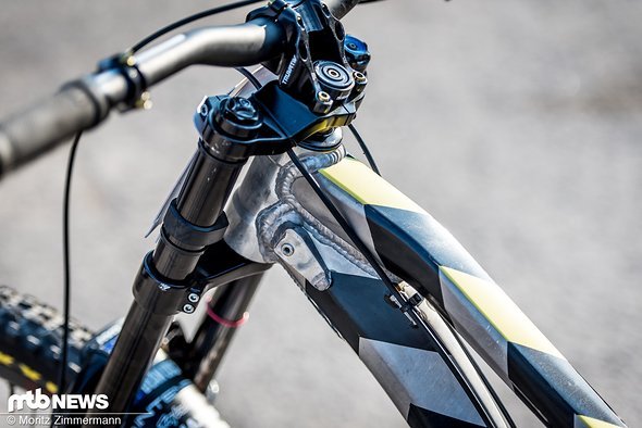 Die neue Version von Dean Lucas' Bike ist 10 mm kürzer als der Vorgänger Die neue Version von Dean Lucas' Bike ist 10 mm kürzer als der Vorgänger