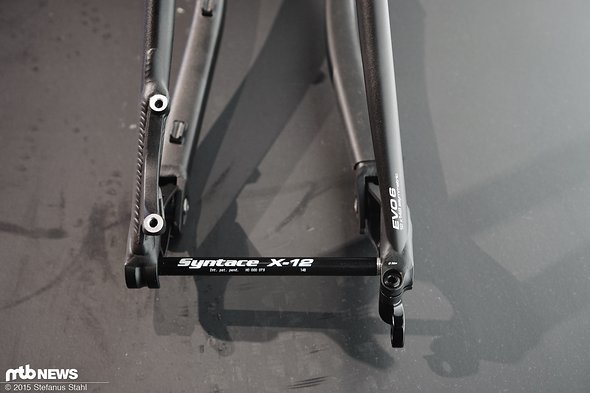 Die Hinterradnabe ist um 6 mm aus der Mitte gerückt Die Hinterradnabe ist um 6 mm aus der Mitte gerückt