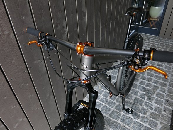 Optisch wollte ich mein Bike relativ unaufgeregt haben Optisch wollte ich mein Bike relativ unaufgeregt haben