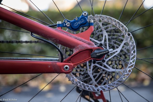Trickstuff Direttissima Kolben mit ihrer Dächle UL Scheibe und integriertem Minitool, dem Syntace X-Fixer Trickstuff Direttissima Kolben mit ihrer Dächle UL Scheibe und integriertem Minitool, dem Syntace X-Fixer