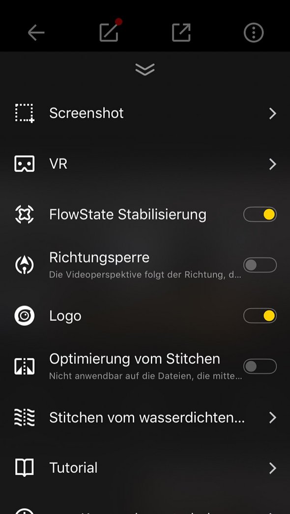 Über die Optionen lässt sich jeder einzelne Clip bearbeiten Über die Optionen lässt sich jeder einzelne Clip bearbeiten