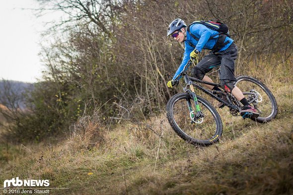 Der Freerider High macht auch auf dem Trail Spaß Der Freerider High macht auch auf dem Trail Spaß