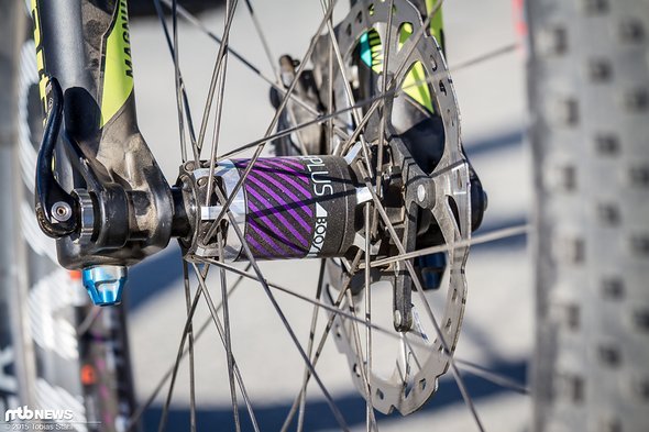 Boost110 auch am Vorderrad, hier von Bontrager Boost110 auch am Vorderrad, hier von Bontrager