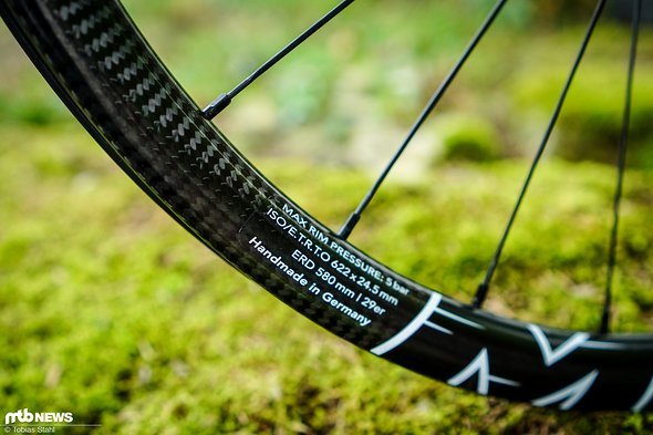 24,5 mm Innenbreite sind durchaus ungewöhnlich für Cross Country-Felgen 24,5 mm Innenbreite sind durchaus ungewöhnlich für Cross Country-Felgen