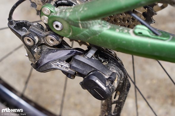 Der Shimano XT-Antrieb bietet eine starke Leistung auf dem Trail Der Shimano XT-Antrieb bietet eine starke Leistung auf dem Trail