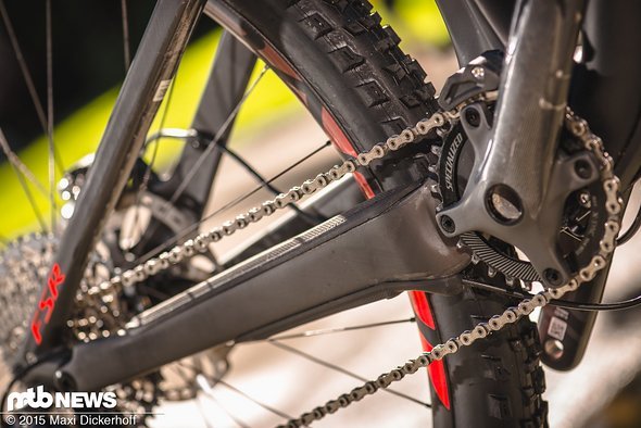 Voll-Carbon-Rahmen am Topmodell S-Works Voll-Carbon-Rahmen am Topmodell S-Works
