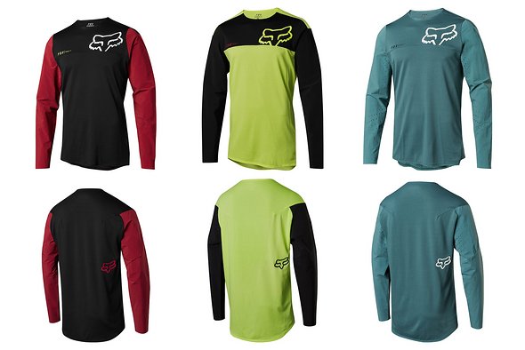 Das langärmlige Fox Attack Pro-Trikot ist in drei verschiedenen Farbvarianten zu einem Preis von 80,00 € erhältlich. Das langärmlige Fox Attack Pro-Trikot ist in drei verschiedenen Farbvarianten zu einem Preis von 80,00 € erhältlich.