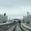 Irgendwo dahinter soll es sehr schöne Berge geben. Aber am Vortag hatte es geschneit, daher müssen wir uns diese nur vorstellen.