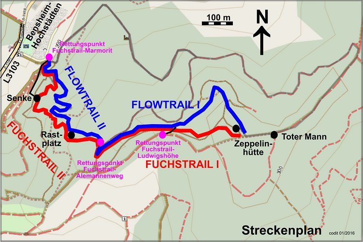 Streckenplan Fuchstrail Streckenplan Fuchstrail