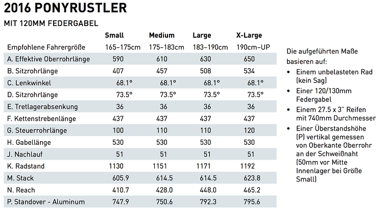 Salsa Pony Rustler Geometrie Salsa Pony Rustler Geometrie