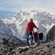 Monte Moro Pass vor Monte Rosa Ostwand Tour Monte Rosa 2003