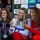 Das Podium der Juniorinnen: Vali Höll holt Gold vor Anna Newkirk auf Platz 2 und Mille Johnset auf dem Bronze-Rang!