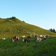 Sitzblockade vorm Gipfel