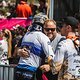 Lenz with team manager lloydy
