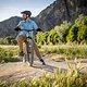 Das Dharco Mens Parts Shirt in der Farbe „Wahine“ (79,99 €) und der Gravity Pants in „dust“ (149,99 €) kam bei Hannes zum Einsatz.