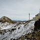 Die Bergstation der Rothorn-Bahn zeigt in ihrem Schatten die ersten Spuren des nahenden Winters