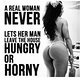 never hungry and horny