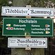Wegweiser am Hochstein