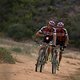 Jullian Jessop and Matthys Beukes of team Pyga Euro Steel during stage 6 of the 2018 Absa Cape Epic Mountain Bike stage race held from Huguenot High in Wellington, South Africa on the 24th March 2018

Photo by Andrew McFadden/Cape Epic/SPORTZPICS
