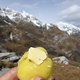 Kartoffelpause beim Aufstieg zum Eisjöchl