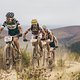 Team Open - Kappius Components&#039; Jean-Francois Bossler and Fanny Bourdon on their way to another Mixed category stage victory during stage 4 of the 2016 Absa Cape Epic Mountain Bike stage race from the Cape Peninsula University of Technology in Wellin