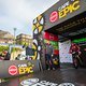 JP Smith: Mayoral Committee Member for Safety and Security fires the gun for first riders away Marius HURTER &amp; Adele NIEMAND of Diff-lock &amp; Stofstreep to the start of the Prologue of the 2021 Absa Cape Epic Mountain Bike stage race held at The Univer