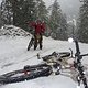 Echter Schnee im Oktober auf 1000 m