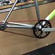 Cannondale CAAD5 Track Gates 2009, Test fitting the Gates drive train... 63T / 22T... (The red belt is temporary!)