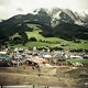 Wolkenverhangener Himmel über Leogang