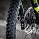 Das Rad wird zuverlässig von einer Shimano XT Disc gestoppt