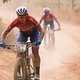Carmen Buchacher and Samantha Sanders of team dormakaba 2 during stage 6 of the 2018 Absa Cape Epic Mountain Bike stage race held from Huguenot High in Wellington, South Africa on the 24th March 2018

Photo by Andrew McFadden/Cape Epic/SPORTZPICS
