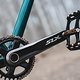 Die Shimano SLX Kurbel ist optisch wirklich schick