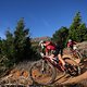 Ariane Lüthi and Maja Wloszczowska of Kross-Spur Racing during stage 6 of the 2019 Absa Cape Epic Mountain Bike stage race from the University of Stellenbosch Sports Fields in Stellenbosch, South Africa on the 23rd March 2019

Photo by Shaun Roy/Ca