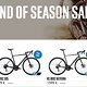 Bei Radon gibts den End of Season Sale und damit bis zu 1.300 € Ersparnis auf Kompletträder.