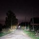 Mountainbike-Fahrt in der Nacht