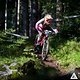 Auch Steffi Teltscher lässt sich das Endurorennen in den Dolomiten nicht entgehen.