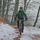 First winter bike this winter in Krušné hory ...