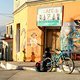 Bike + Gepäck am Morgen in Valpariso