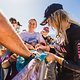 Tahnee Seagrave signs autographs for fans at Red Bull Hardline in Maydena Bike Park, Australia on February 24th, 2024. // Dan Griffiths / Red Bull Content Pool // SI202402240035 // Usage for editorial use only //