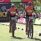 Anna van der Breggen and Annika Langvad of Investec-Songo-Specialized finish first on stage 4 of the 2019 Absa Cape Epic Mountain Bike stage race from Oak Valley Estate in Elgin, South Africa on the 21st March 2019.

Photo by Shaun Roy/Cape Epic

