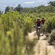 Hannele Styen and Lisa Czepek during Stage 3 of the 2025 Absa Cape Epic Mountain Bike stage race held at Fairview, Paarl, Cape Town, South Africa on the 19th March 2025. Photo by Dom Barnardt/Cape Epic
PLEASE ENSURE THE APPROPRIATE CREDIT IS GIVEN TO
