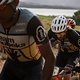 Nic Dlamini and Oli Munnik of team ABSA Amawele during stage 5 of the 2022 Absa Cape Epic Mountain Bike stage race from Elandskloof in Greyton to Stellenbosch, South Africa on the 25th March 2022.