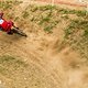 Lucas geht durch die Sam Hill Kurve
